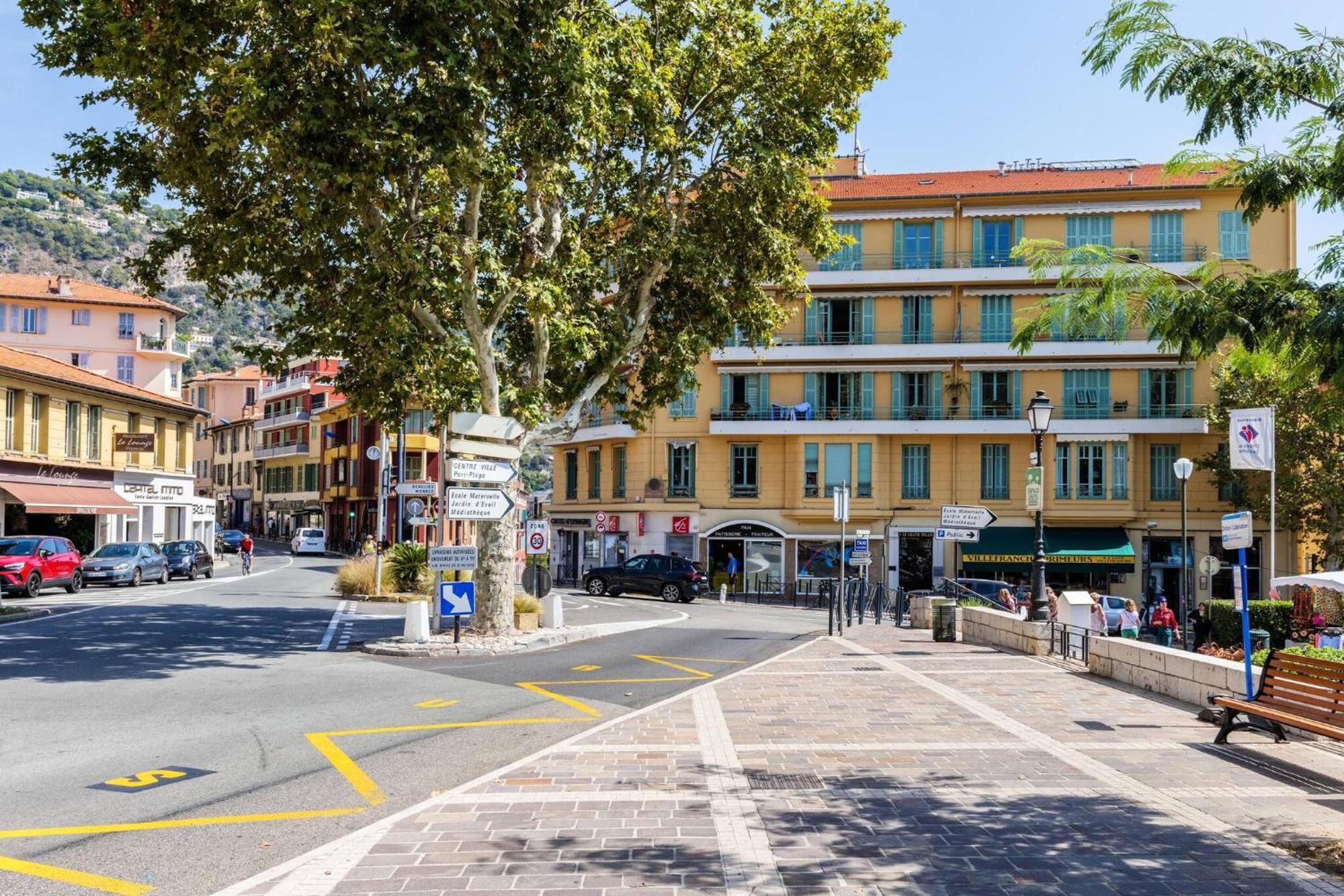 Charmant 3 Pieces Vue Mer Villefranche-sur-Mer Extérieur photo